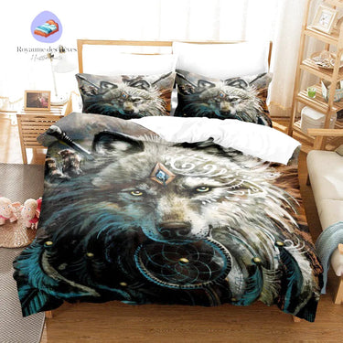 Housse de Couette Loup Celtique